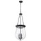 Nuvo Boliver 3-Light Pendant 14 in. Matte Black Clear Seeded Glass 60/7803 - alternate 7